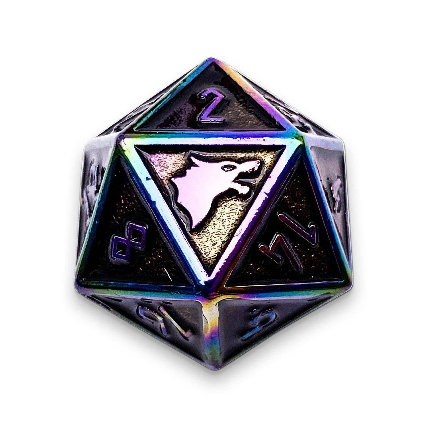 Fallen Star - Norse Themed Metal D20 - 