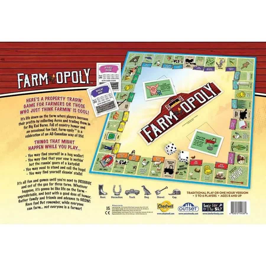 Farm-Opoly Board Game Outset - 