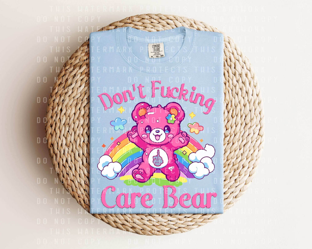 Don't F***ing Care Bear Graphic Tee - S