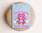 Don't F***ing Care Bear Graphic Tee - S