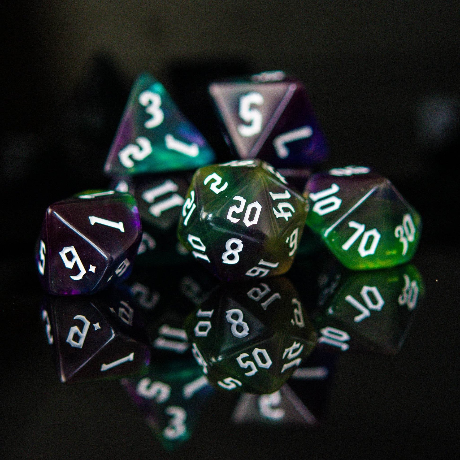 Fighter Class Acrylic Dice Set - 