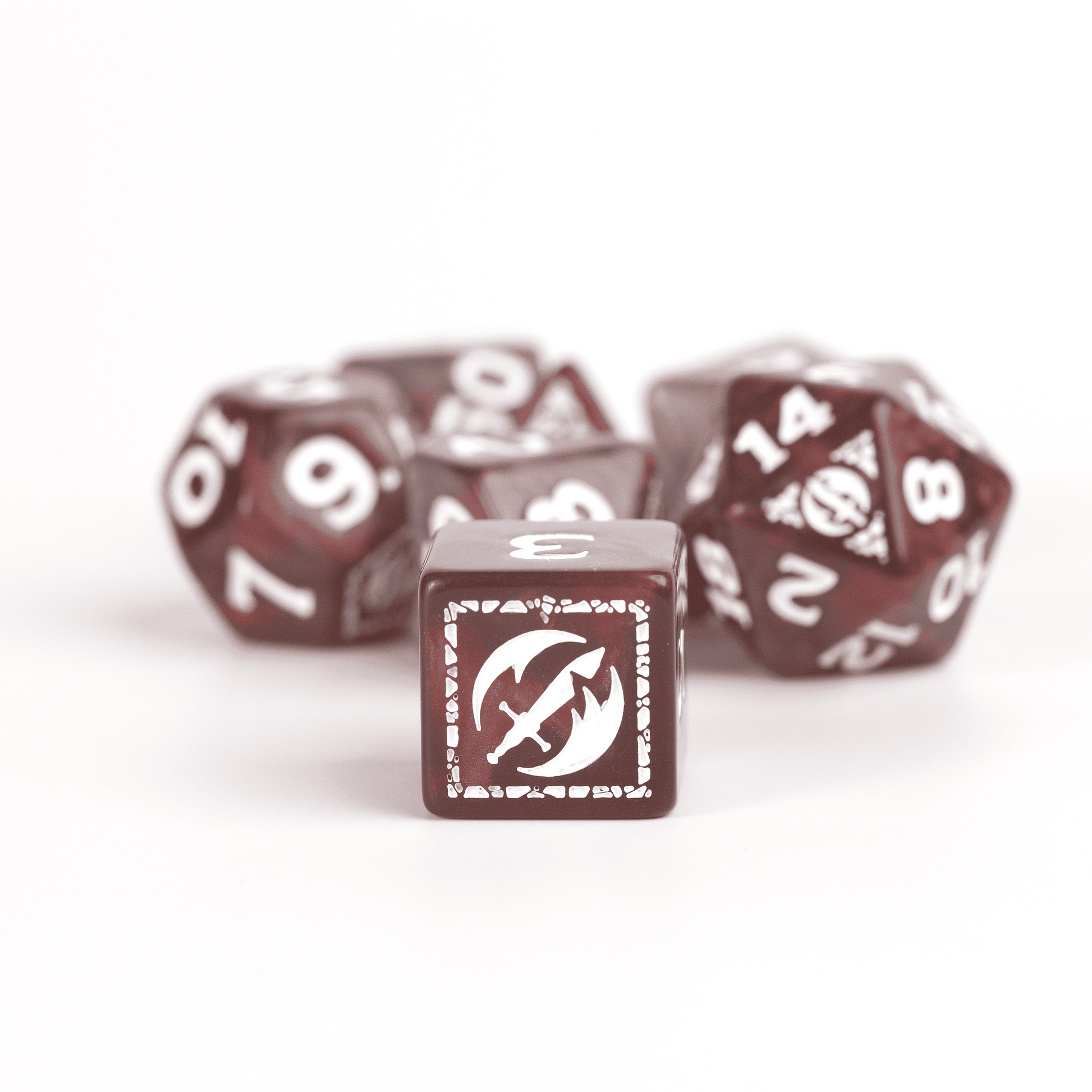 D&D Adventure Dice Set - Fighter Edition | Red 17pc Collection - 
