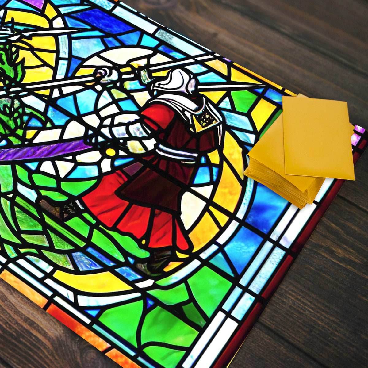 Stained Glass Dragon Slayer Playmat - Plain