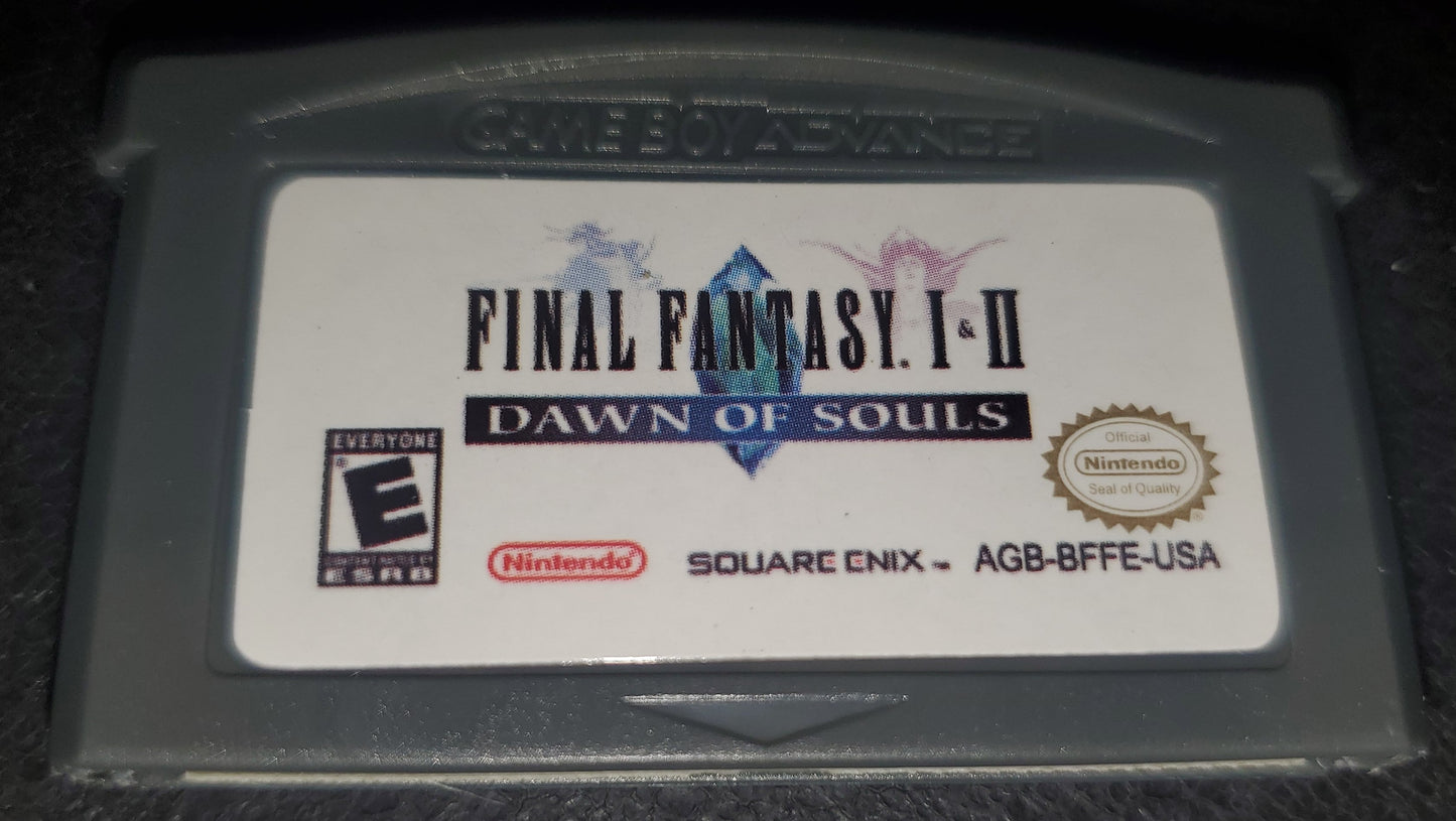 Final Fantasy 1 & 2 Dawn of Souls GBA Video Game Boy Advance Nintendo