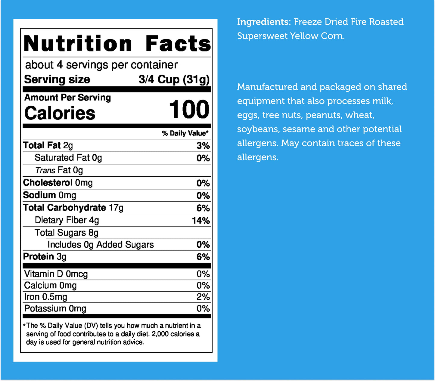 Freeze Dried Corn - Plain