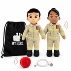 My HERO Daddy Doll Firefighter | Custom Recordable Plush