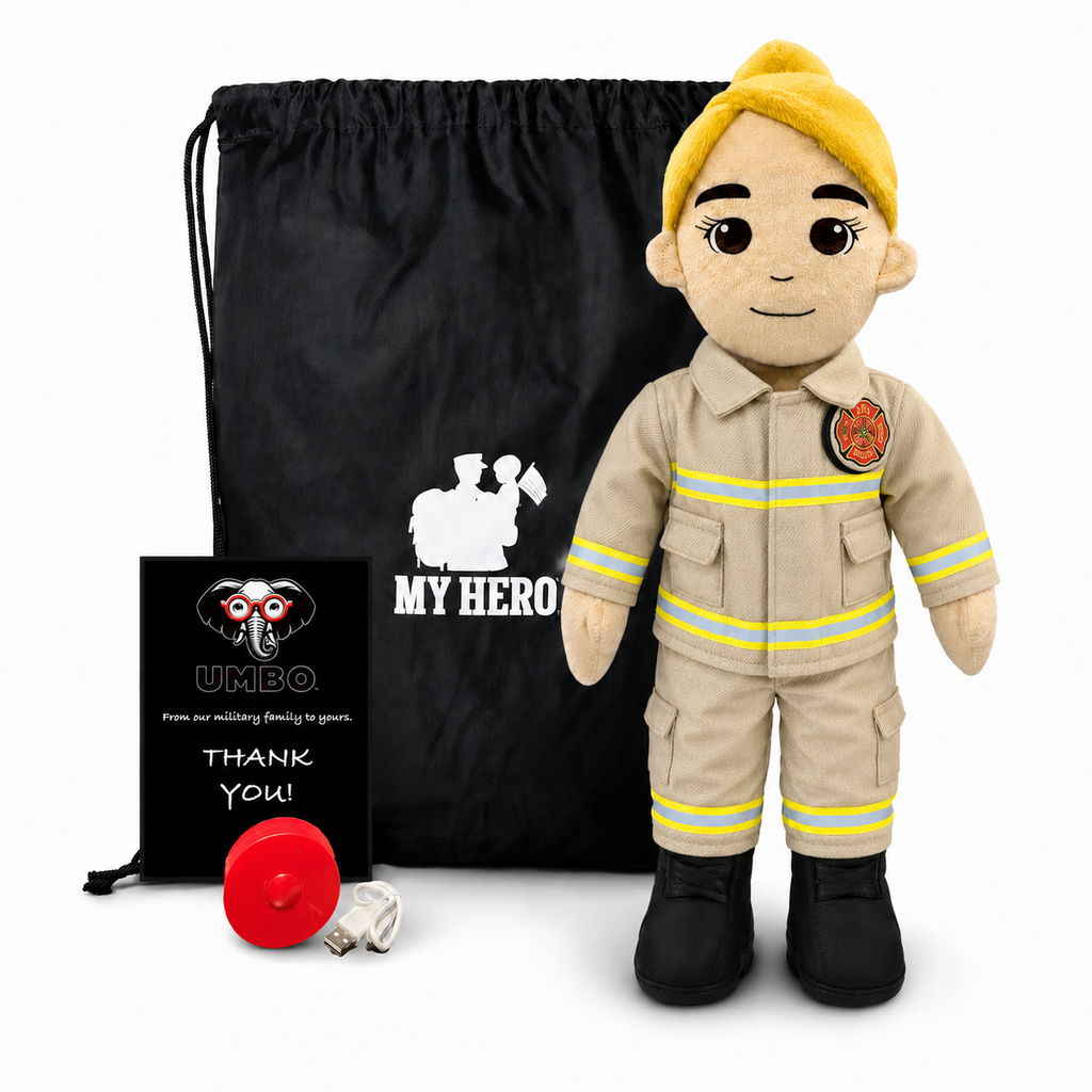 My HERO Daddy Doll Firefighter | Custom Recordable Plush