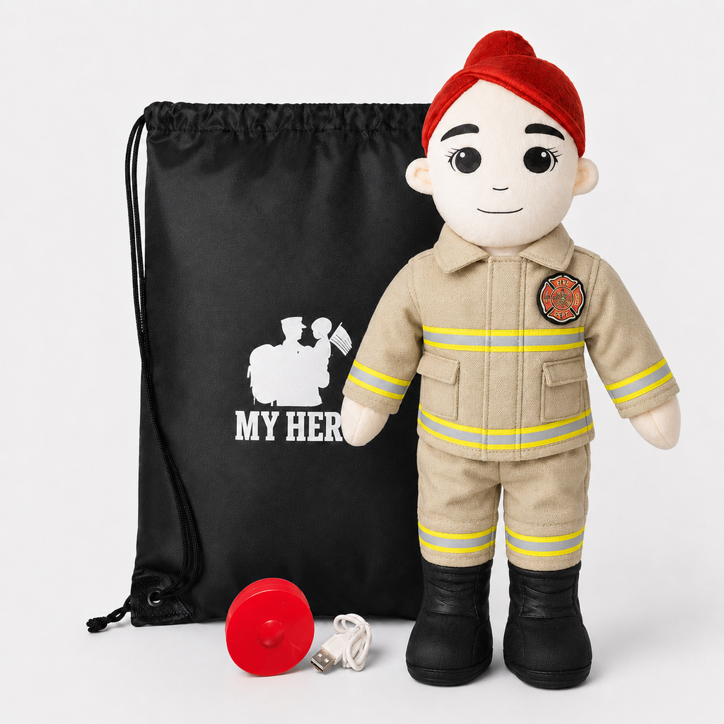 My HERO Daddy Doll Firefighter | Custom Recordable Plush