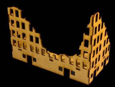 Ruined City Building 3 (MDF) - 15MMDF003 - 