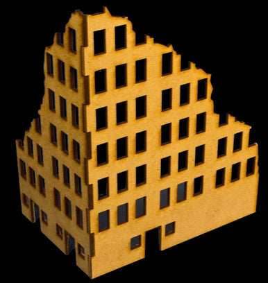 Ruined City Building 2 (MDF) - 15MMDF002 - 