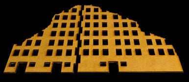 Ruined City Building 2 (MDF) - 15MMDF002 - 