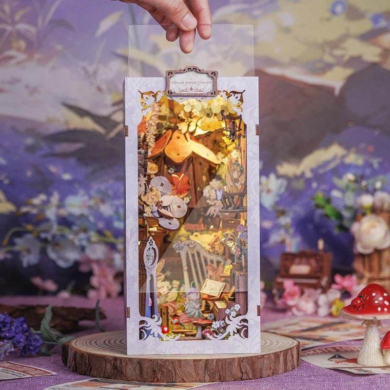 Book Nook Wizardi Miniature - Flower Forest Concert Roombox Kit - 