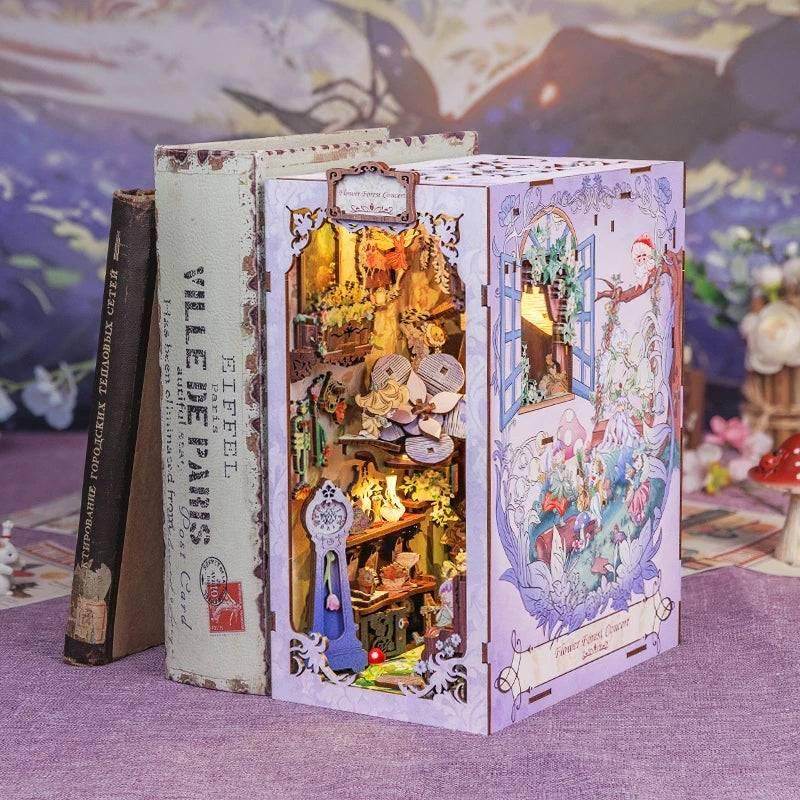 Book Nook Wizardi Miniature - Flower Forest Concert Roombox Kit - 