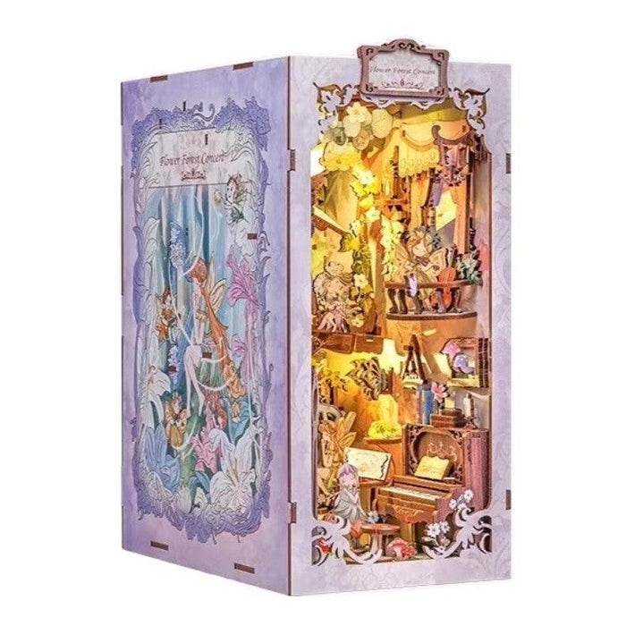 Book Nook Wizardi Miniature - Flower Forest Concert Roombox Kit - 
