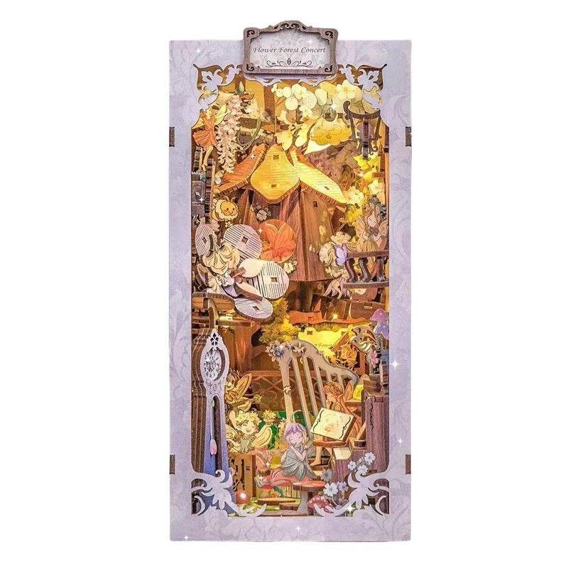 Book Nook Wizardi Miniature - Flower Forest Concert Roombox Kit - 