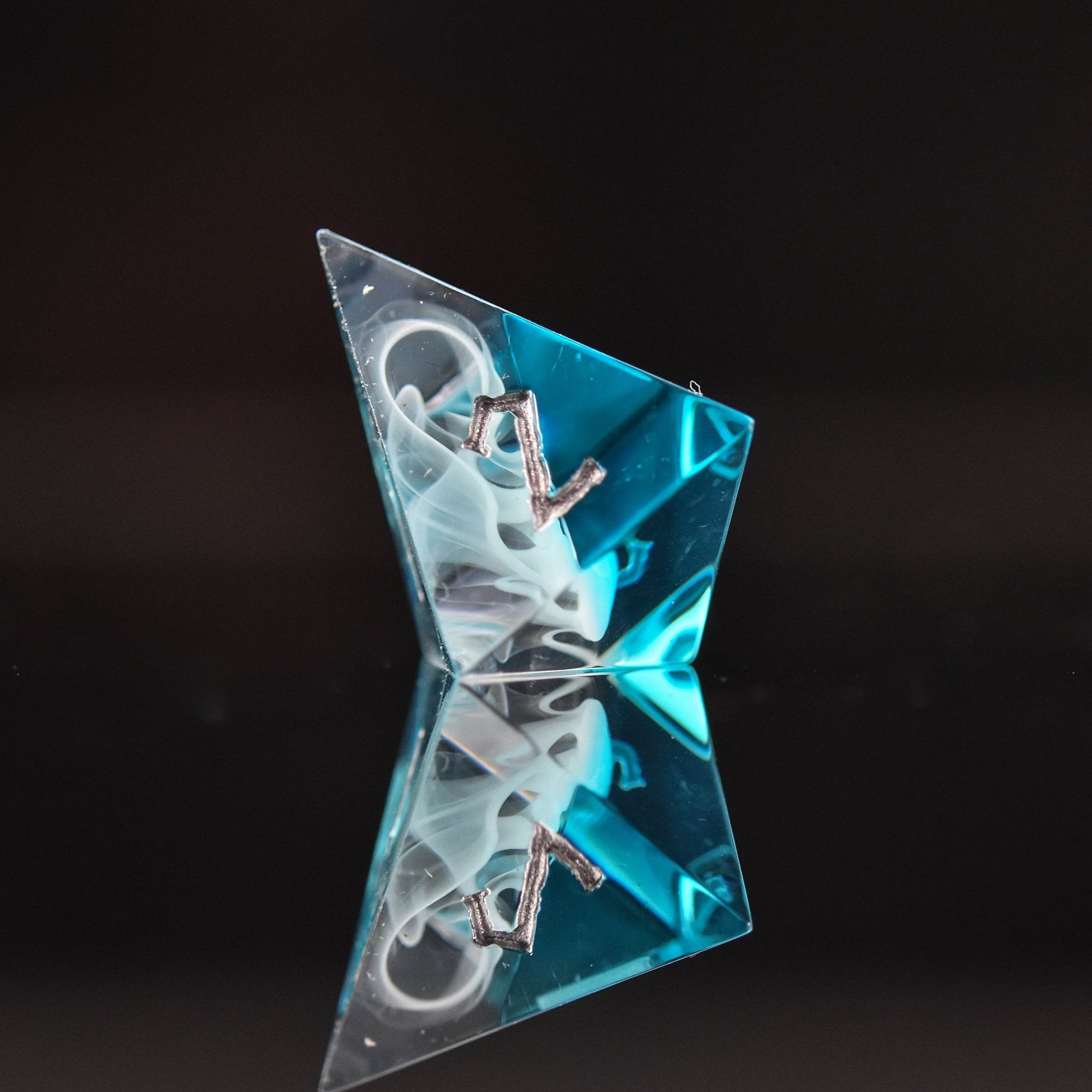 Fog Cloud Sharp-Edged Resin Dice Set - 