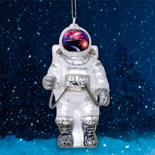 Astronaut Glass Christmas Ornament - 