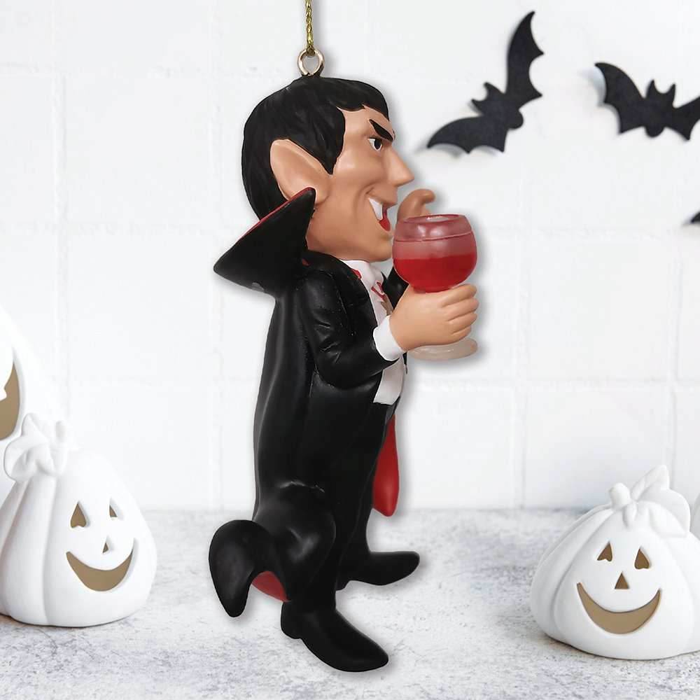 Dracula Vampire Christmas Ornament, Resin Halloween Decoration - 