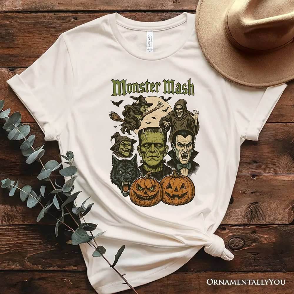 Monster Mash Classic T-Shirt, Halloween Monsters Tee for The Spooky Season - Natural / XS