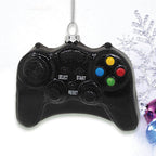 Video Game Controller Glass Christmas Ornament - 