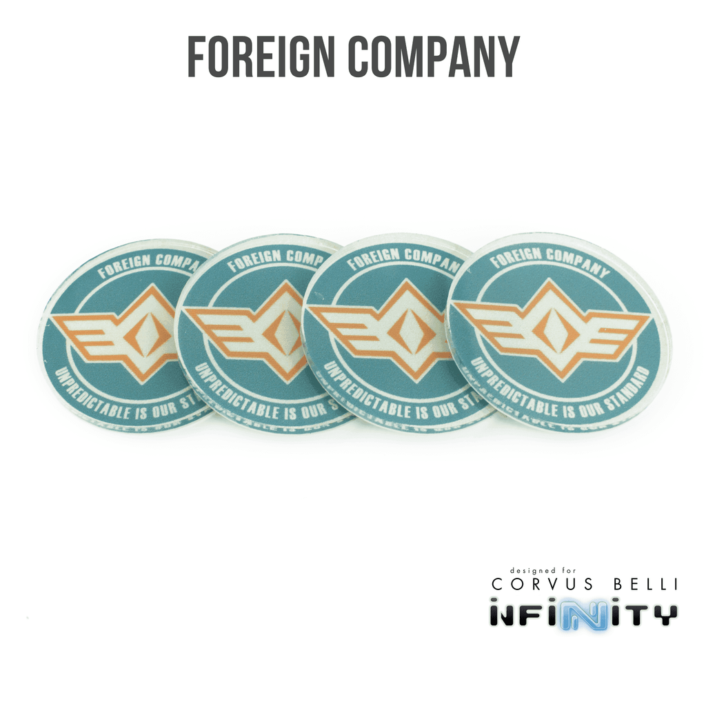 Infinity Faction Command Tokens - Foreign Company