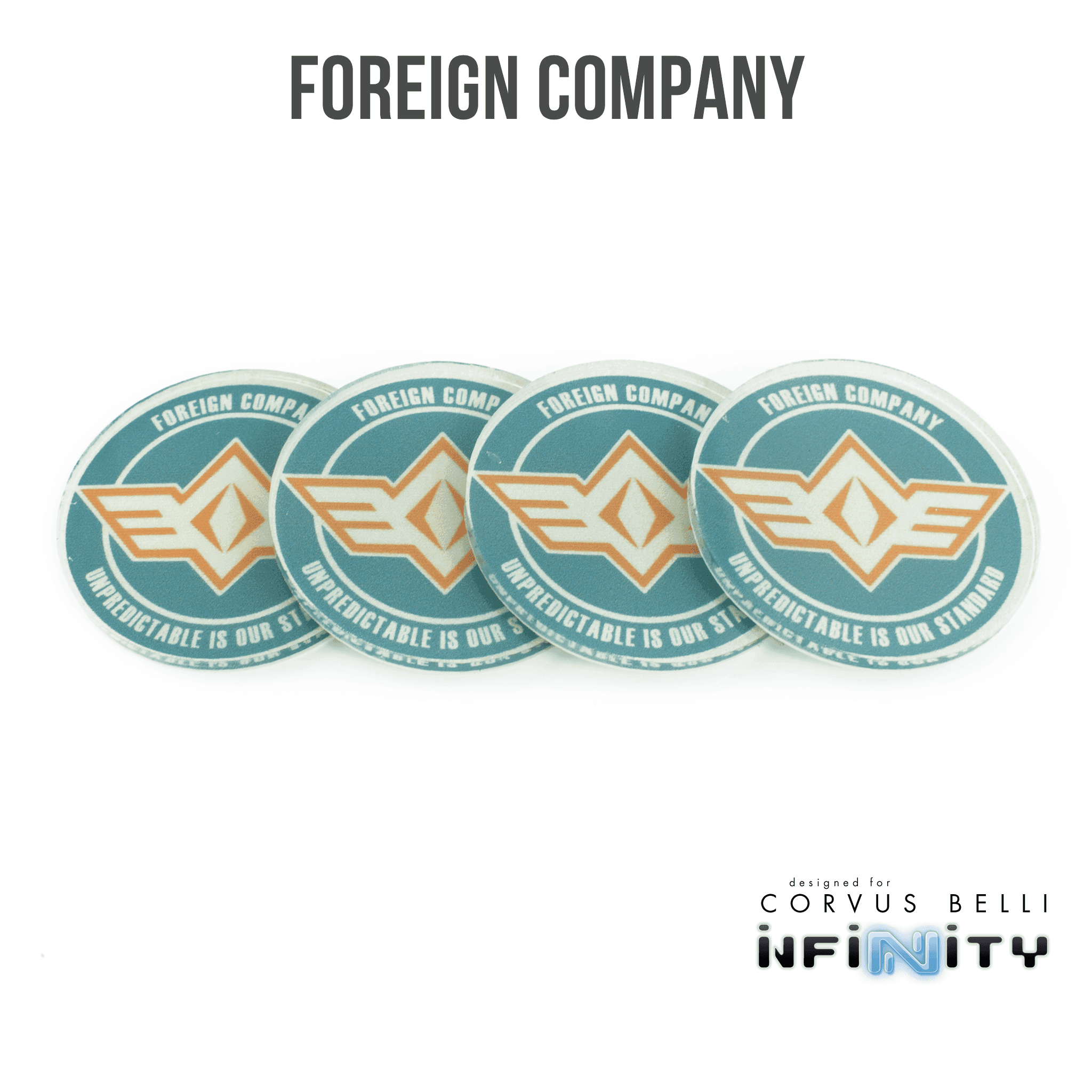 Infinity Faction Command Tokens - Foreign Company
