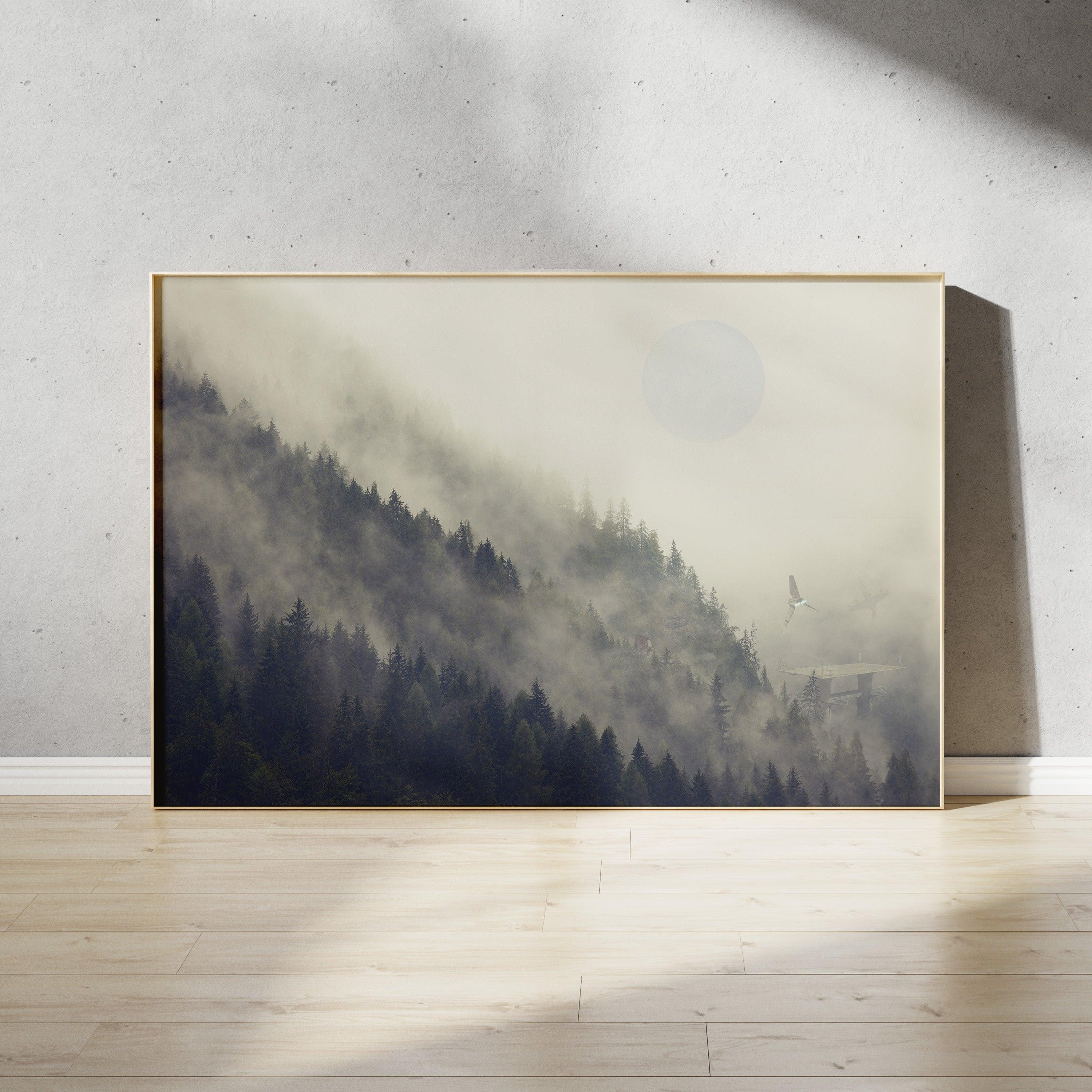 Endor Forest Moon Star Wars Art Print