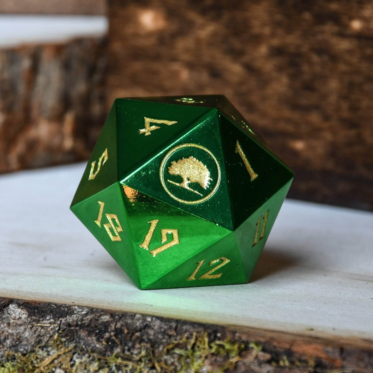 Forest Mana Spindown Metal D20 - 