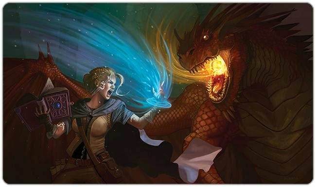Mage vs Dragon Playmat - Plain