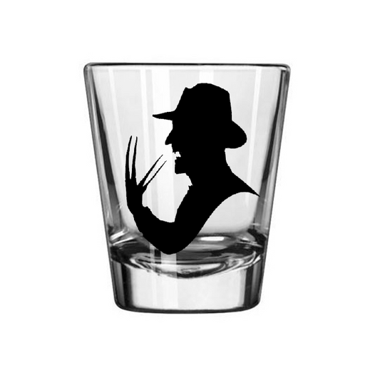 Freddy Krueger Nightmare Elm Street Shot Glass Barware Horror Halloween Metaphysical