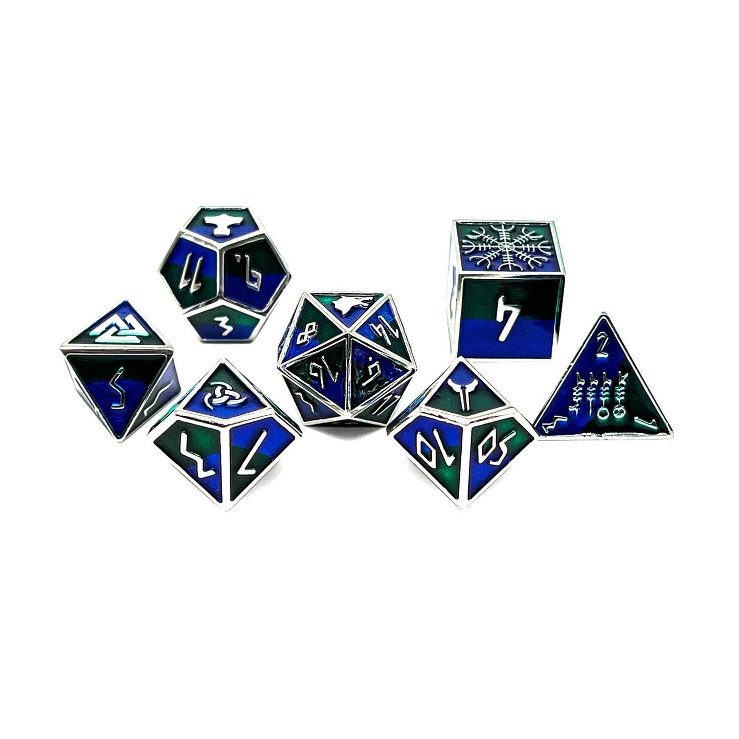 Freki - Norse Themed Metal Dice Set - 