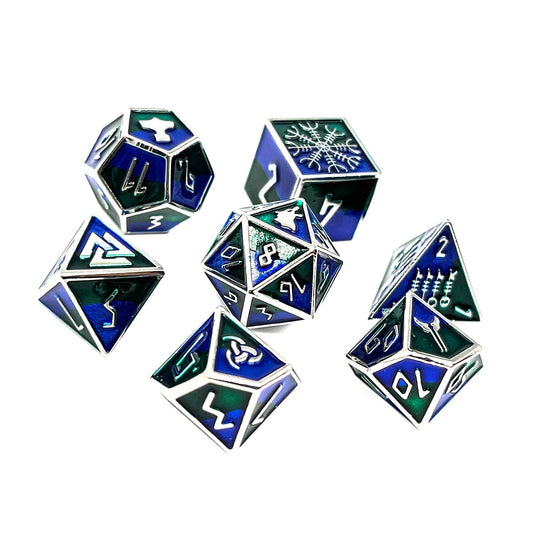 Freki - Norse Themed Metal Dice Set - 