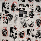 Friday The 13th Jason Rayon Button up Shirt SS Mask Scribble White