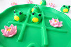 Frog and Lily Pad Tic Tac Toe Game — Pond-Themed Board Game | 3D Printed