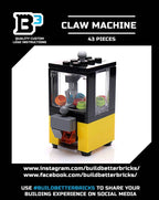 Minifig-Scale Arcade Claw Machine Building Set made from LEGO parts - 