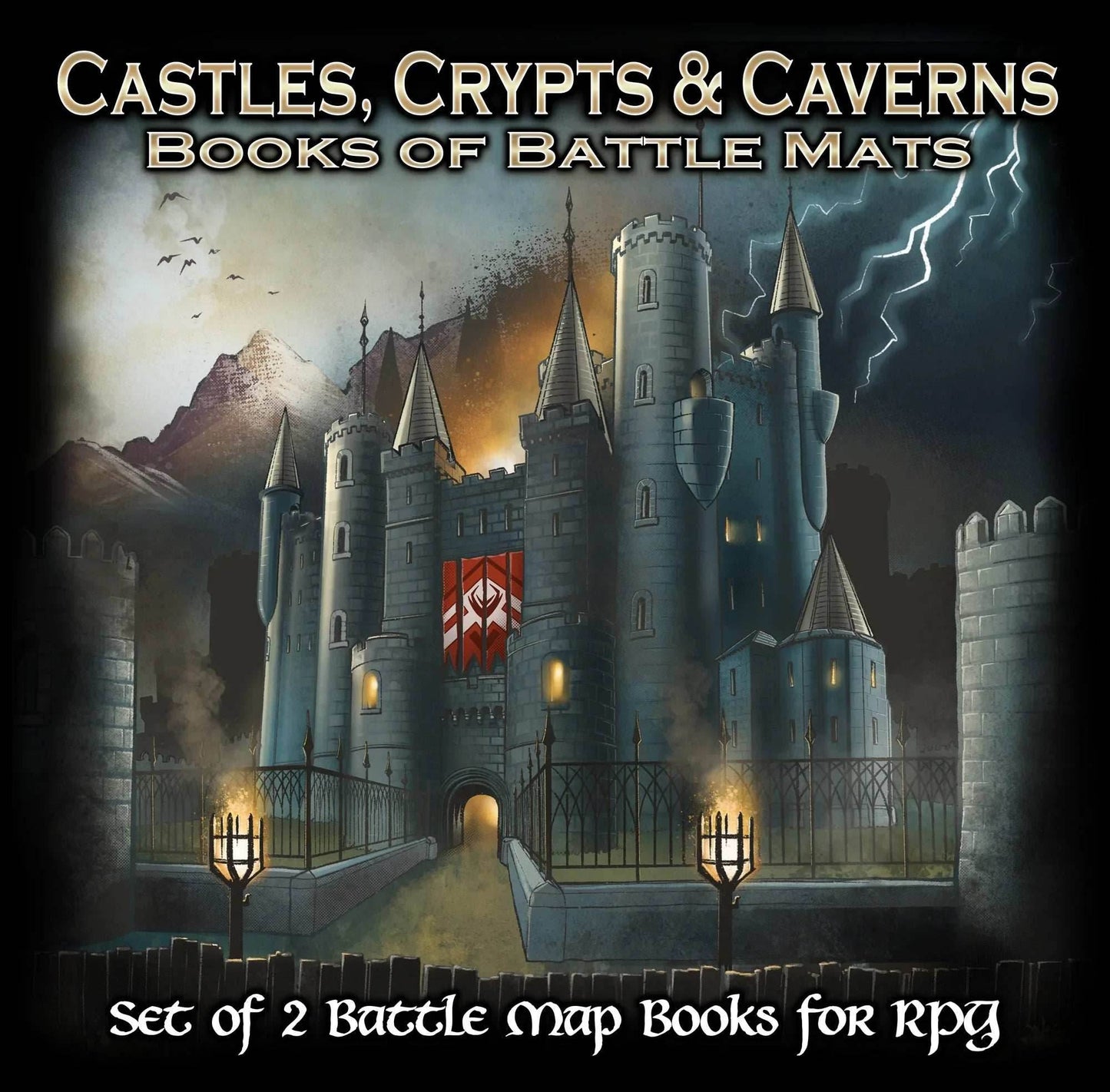 Book of Battle Mats: Castles, Crypts & Caverns - 