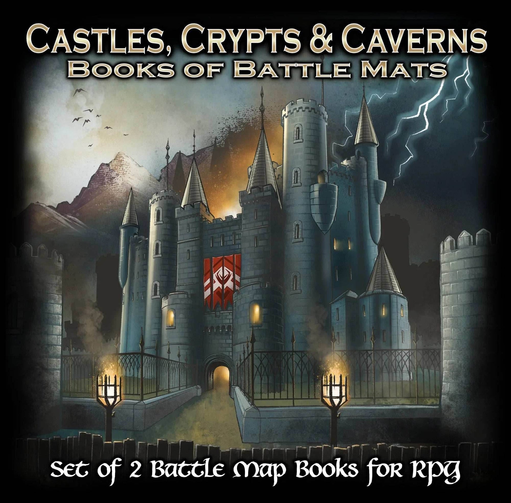 Book of Battle Mats: Castles, Crypts & Caverns - 