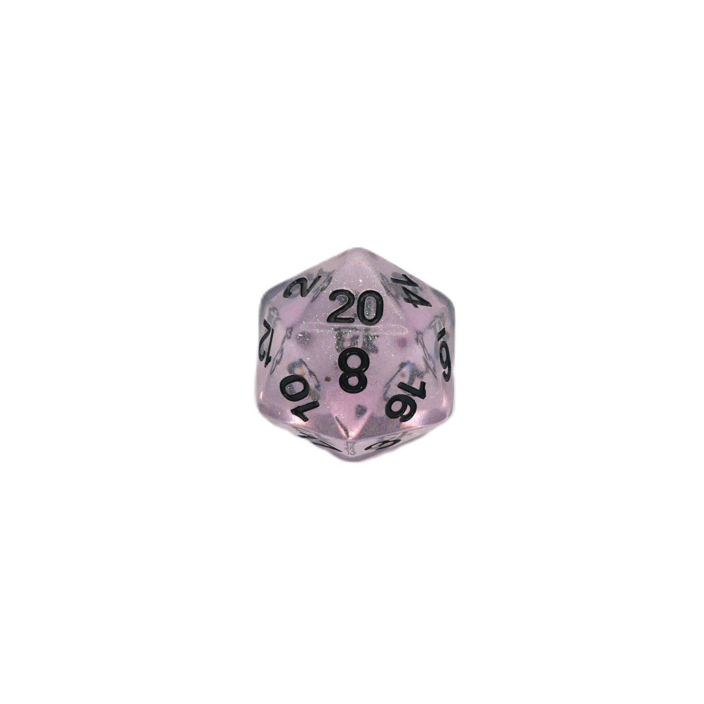 Frozen Blossom - 7 Piece DnD Dice Set | Acrylic RPG Gaming Dice - 