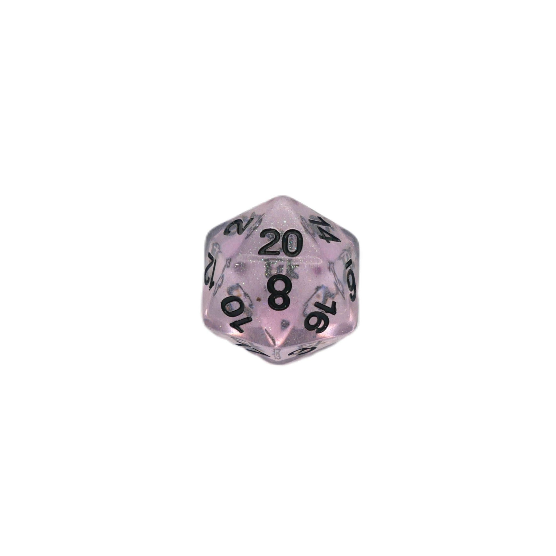 Frozen Blossom - 7 Piece DnD Dice Set | Acrylic RPG Gaming Dice - 