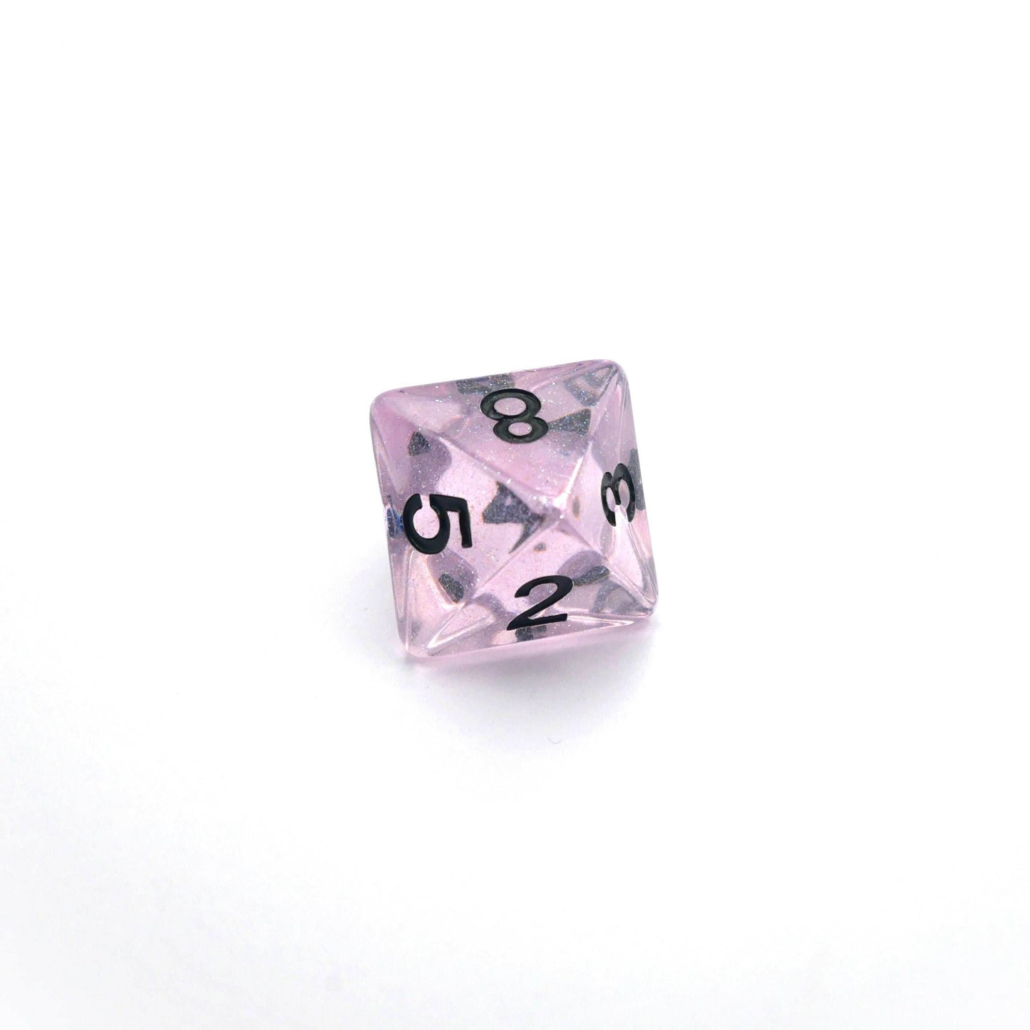 Frozen Blossom - 7 Piece DnD Dice Set | Acrylic RPG Gaming Dice - 