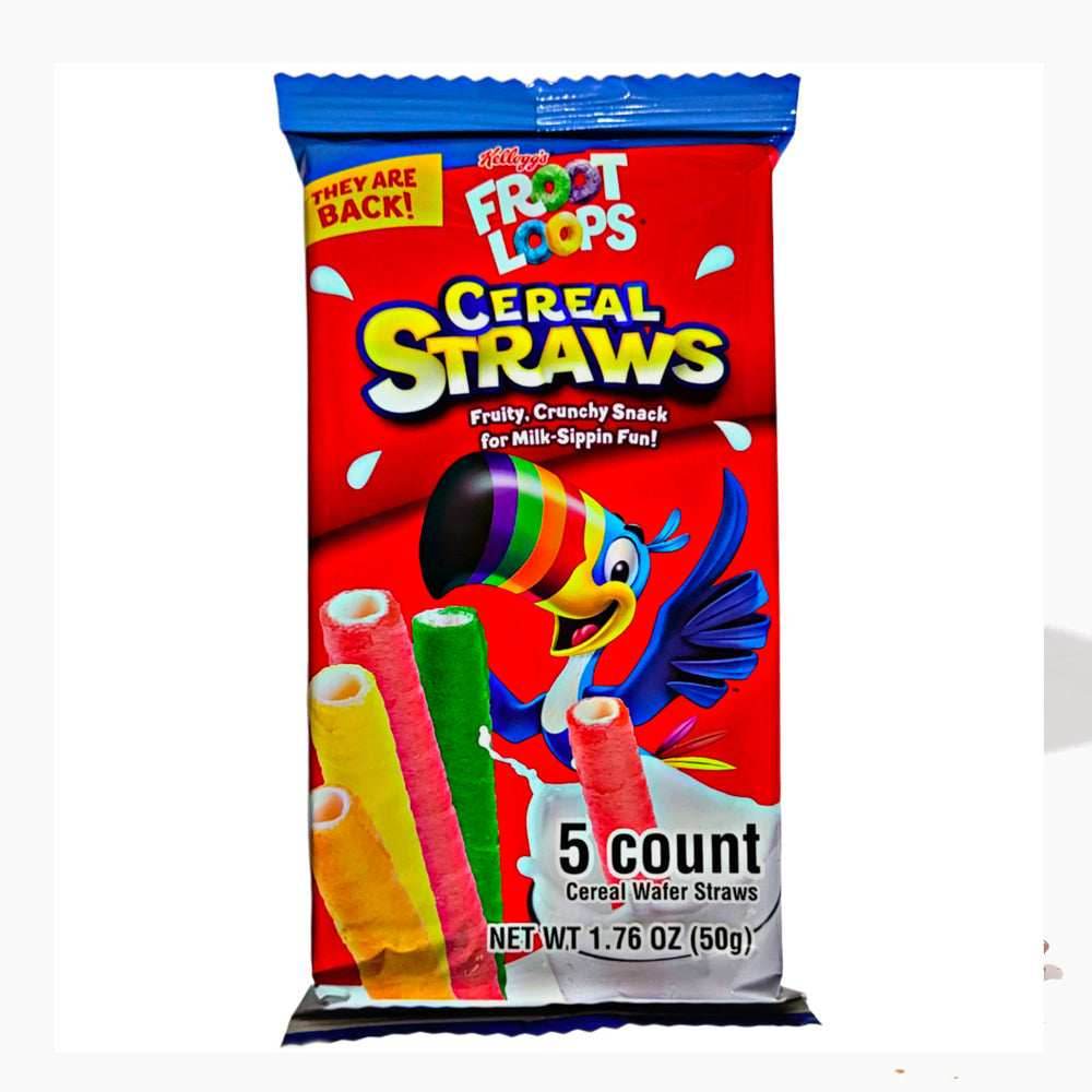 Froot Loops Cereal Straws 5 Count (50g) - 