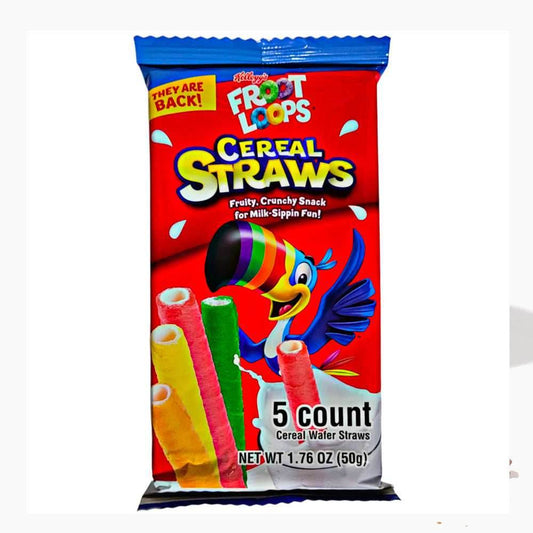 Froot Loops Cereal Straws 5 Count (50g) - 