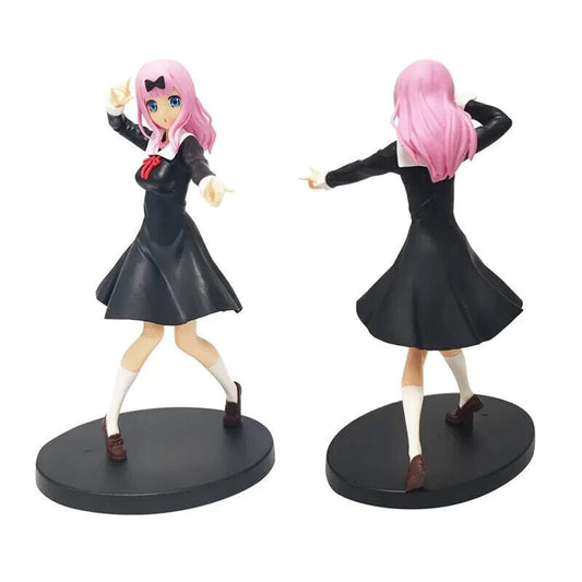 Fujiwara Chika Figure, Shinomiya Kaguya Love Is War Anime PVC Figurine 7in