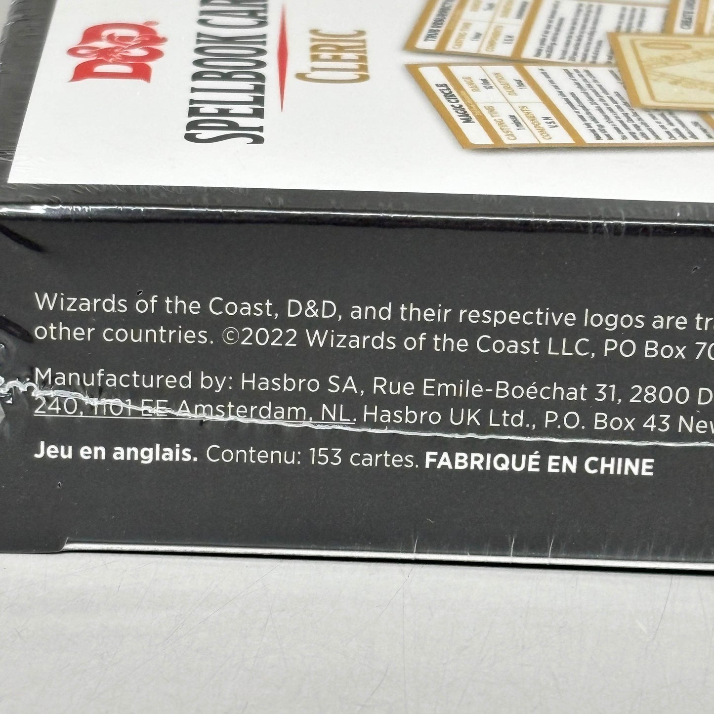 DUNGEONS & DRAGONS Spell Book Cards Cleric 153 Durable Laminated Cards C56660000 - 