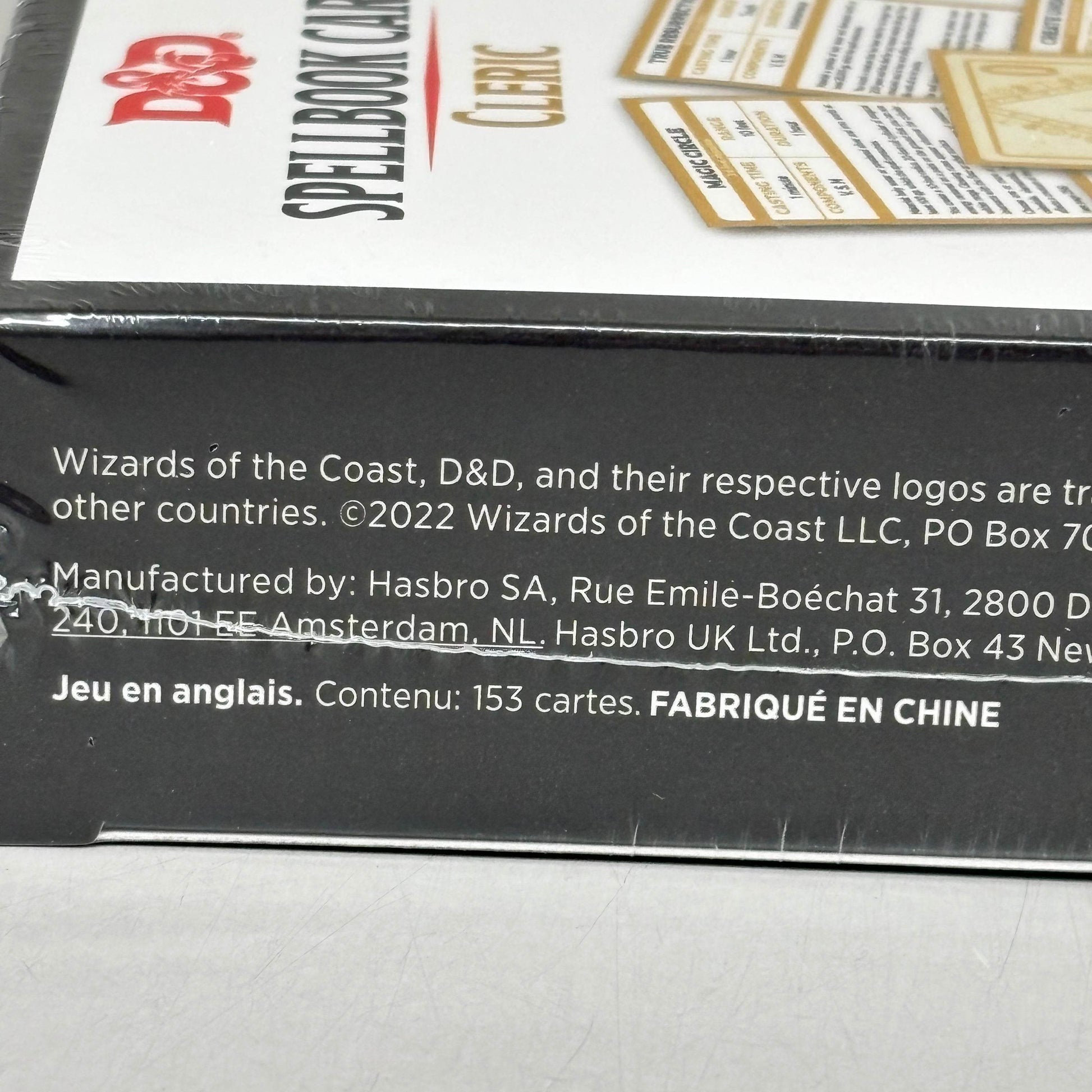 DUNGEONS & DRAGONS Spell Book Cards Cleric 153 Durable Laminated Cards C56660000 - 