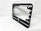 Punisher American Flag Billet Aluminum Motorcycle License Plate Frame