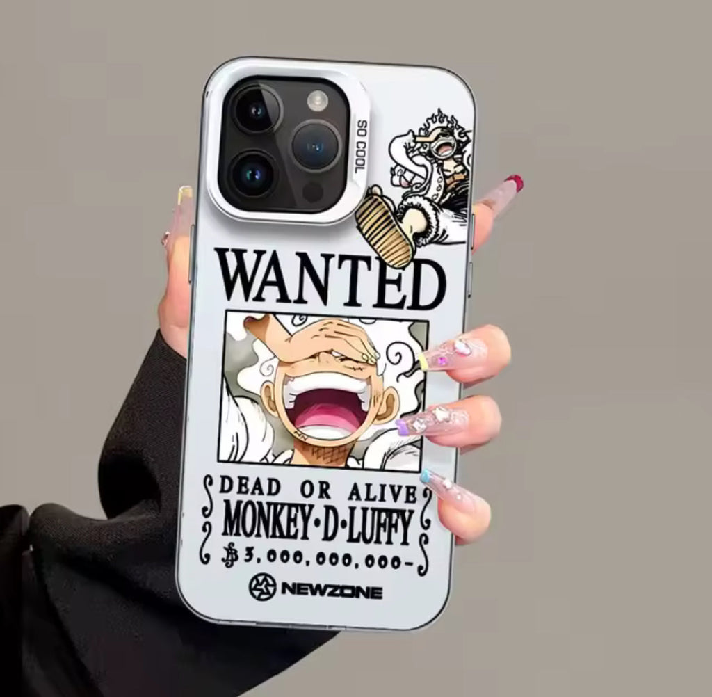 Luffyss Fourth Fifth Gear One Pieces Phone Case For iPhone 15 14 13 12 11 Pro Max X XR 8 7 Plus Candy Matte Shockproof Back Cover