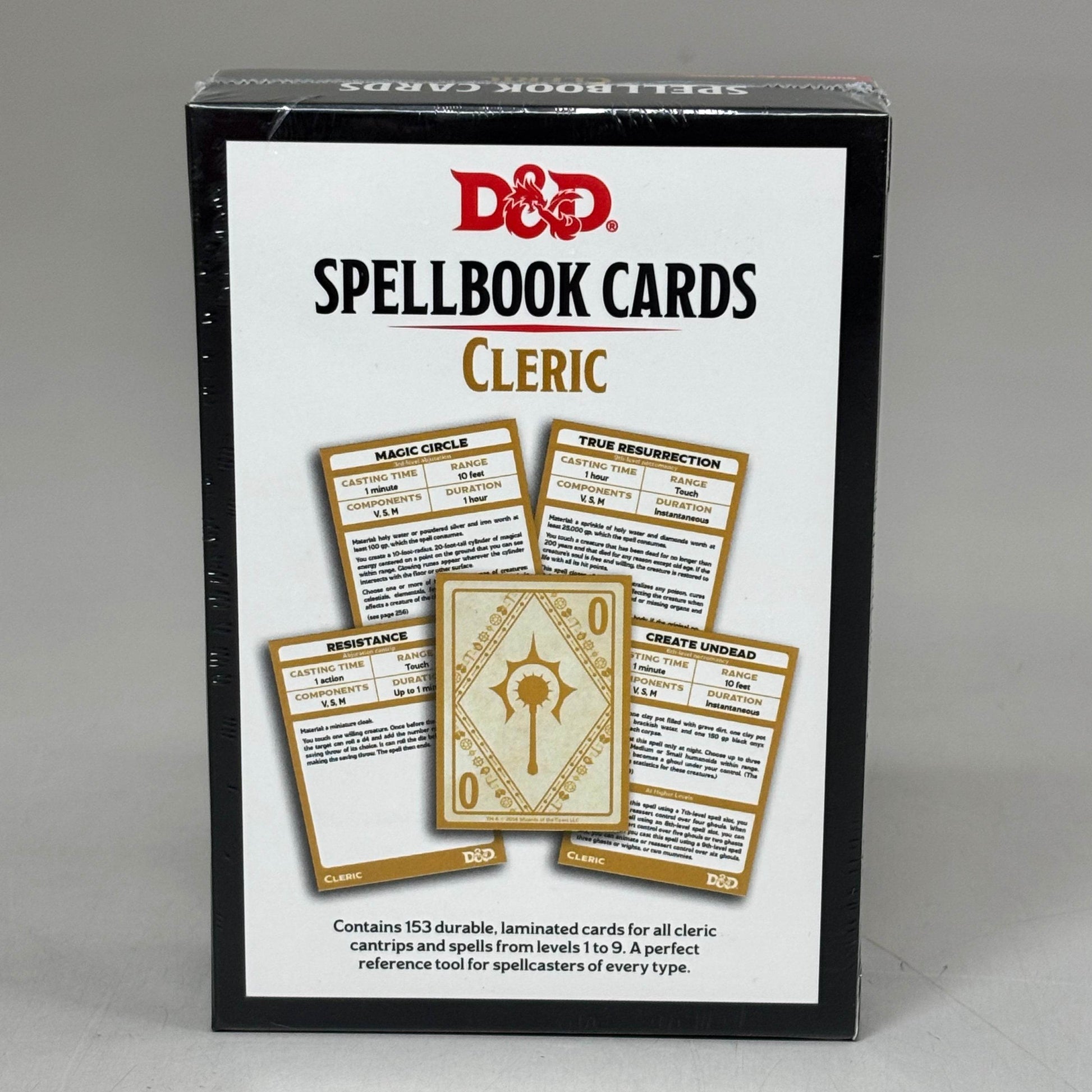 DUNGEONS & DRAGONS Spell Book Cards Cleric 153 Durable Laminated Cards C56660000 - 