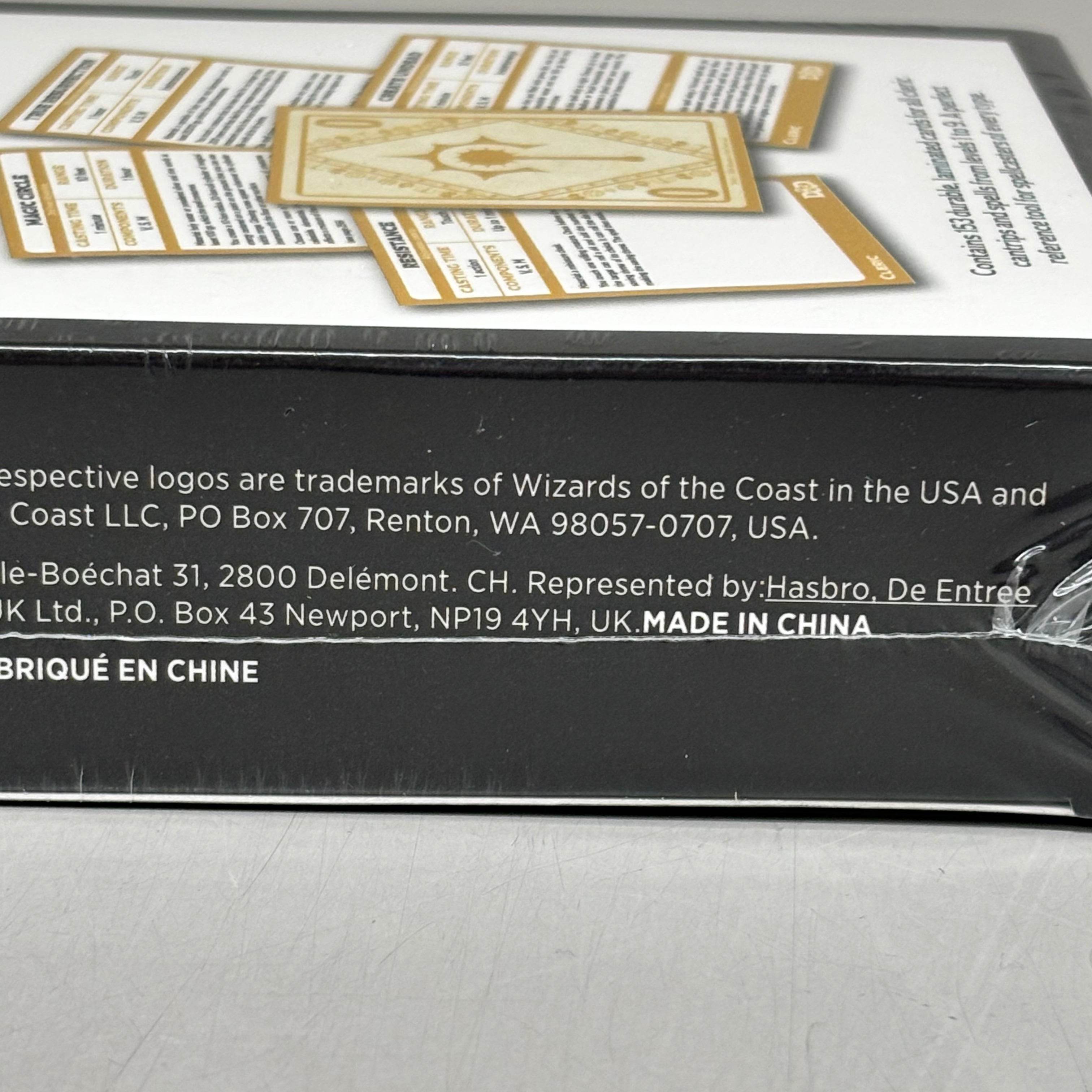 DUNGEONS & DRAGONS Spell Book Cards Cleric 153 Durable Laminated Cards C56660000 - 