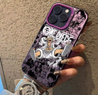 Luffyss Fourth Fifth Gear One Pieces Phone Case For iPhone 15 14 13 12 11 Pro Max X XR 8 7 Plus Candy Matte Shockproof Back Cover